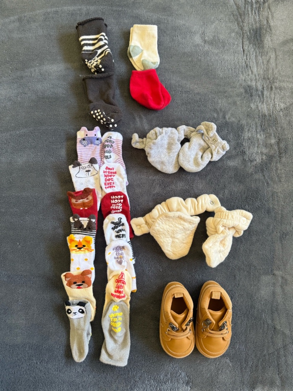 Children's Brown Leather-Look Moccasin Shoes - Kids Accessories
